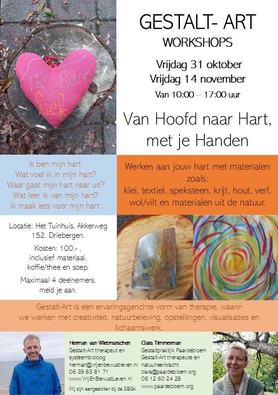 Flyer van hoofd naar hart najaar 2025