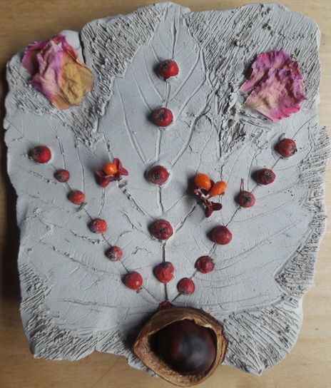 Gestalt-Art werk van vilt